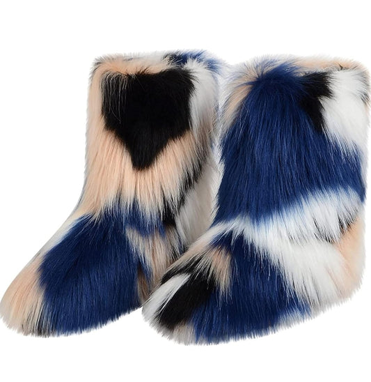 WOMEN'S WINTER FAUX FUR BOOTS