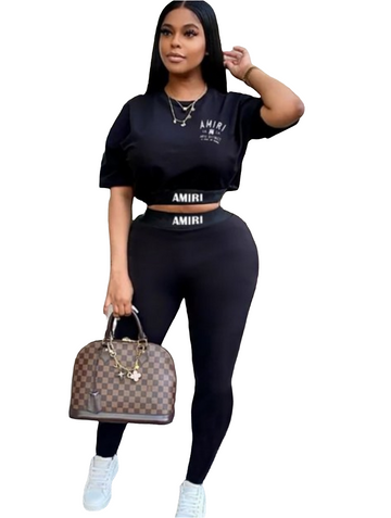 CAUSAL MILK SILK TWO-PIECE PANTS SET