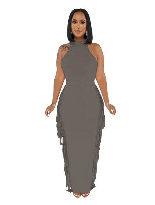 WOMEN'S SEXY HALTER SLEEVELESS BODYCON SKIRT SET