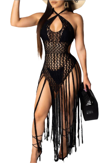 PIERCED TASSEL DESIGN COVER-UP