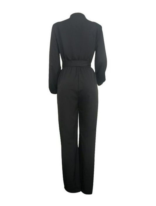 BANDAGE DESIGN SOLID COLOR JUMPSUIT